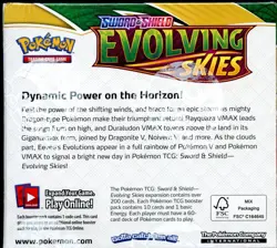 SWSH Evolving Skies SEALED Booster Box (36 Packs of Pokemon Cards) - Image 4