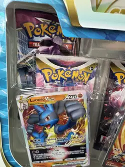 Pokemon TCG: Lucario V Star Special Collection (4 Packs) - Factory Sealed NEW - Image 2