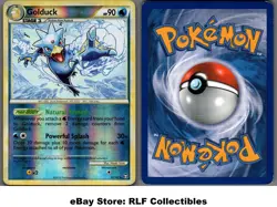 2010 Pokemon, HGSS Triumphant, #22/102 Golduck, Reverse Holo Rare - Image 1