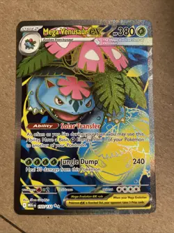 2025 Pokemon MEGA VENUSAUR EX 155/132 Mega Evolution Ultra Rare Full Art - Image 1