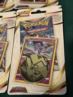 Lot of 10 Pokemon Astral Radiance Blister Packs - Oricorio Promo Holo + Coin - Image 2