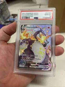 PSA 10 Charizard VMAX SV107/SV122 Shining Fates Pokemon 2021 NEW SLAB FRESH - Image 1