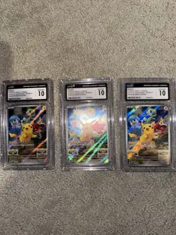 LOT OF 3 CGC 10s - Pikachu Pokemon(2022) T. Chinese - 001/SV-P - S&V Pre-Order - Image 1