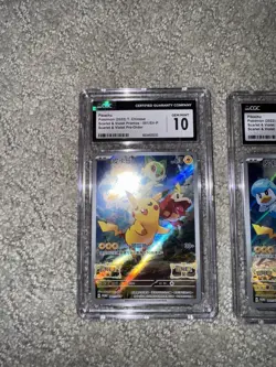 LOT OF 3 CGC 10s - Pikachu Pokemon(2022) T. Chinese - 001/SV-P - S&V Pre-Order - Image 2
