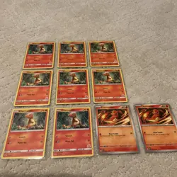 Lot of (10) Pokemon TCG Charmander Burning Shadows 18/147 MINT Rare - Image 1