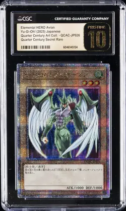 2025 YU-GI-OH! #QCAC-JP026 ELEMENTAL HERO AVIAN CGC 10 PRISTINE - Image 1