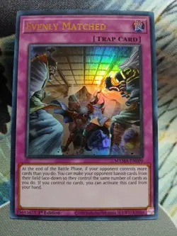 Yugioh Evenly Matched Ultra Rare MAMA-EN099 1st Ed Near Mint - Image 1