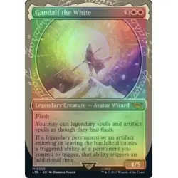 FOIL GANDALF THE WHITE (SHOWCASE)(305) The Lord Of The Rings Magic MTG MINT CARD - Image 1