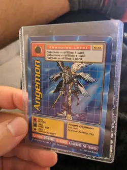 Angemon St-14 Bandai 1999 Digimon Card LP - Image 1