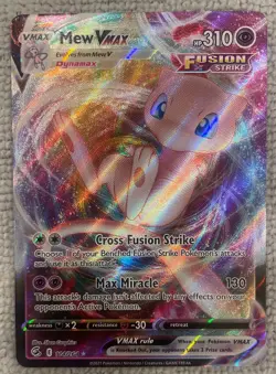 Pokemon TCG Mew VMAX 114/264 Ultra Rare Holo Card Near Mint Condition - Image 3