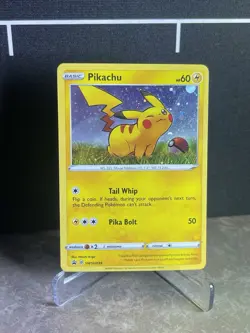 Pikachu SWSH039 BLACK STAR PROMO Pokemon Card NM - Image 1