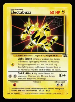 Electabuzz 2 Movie WOTC Black Star Promo Pokemon Card - Image 1