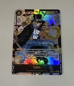 Sabo MANGA ART Super Parallel OP04-083 (PRB-1) One Piece Card English - Image 2