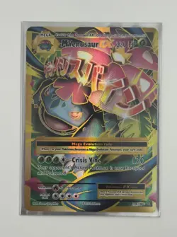Pokemon 2016 XY Evolutions Mega Venusaur EX Full Art Card 100/108 NM - Image 3