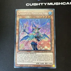 YUGIOH CHOCOLATE MAGICIAN GIRL SECRET RARE MVP1-ENS52 1ST EDITION - Image 2