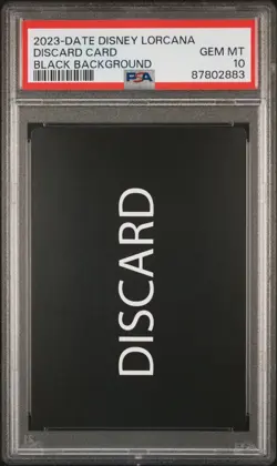 2023 Disney Lorcana Discard Error Card PSA 10 GEM MINT Black Background - Image 1