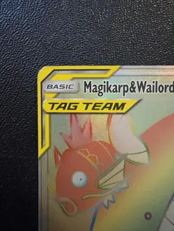 Pokemon Card MagiKarp & Wailord GX -(Secret) 183/181 SM - Team Up (SM9) - Image 3