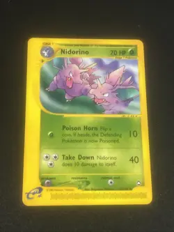 💥 Nidorino # 55/147 - AQUAPOLIS - Pokemon 2002 Vintage Card - Non Holo Foil - Image 1