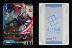 2025 Gundam Card Game Newtype Rising GD01 LR Gundam #GD01-001 - Image 3