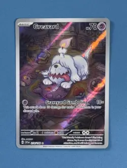 Greavard IR 214/198 Scarlet & Violet Base Set Pokemon Card Mint NM - Image 3