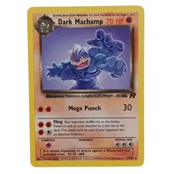 Dark Machamp 27/82 Team Rocket Non-Holo Rare Vintage Pokemon Card TCG LP - Image 1