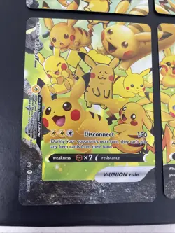 Pikachu V-Union SWSH Promo Pokemon Trading Cards Set - Image 4