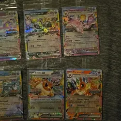 Prismatic Evolutions Complete Set Of 9 Eeveeloution Ex Cards Regular Stamped - Image 3