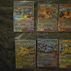 Prismatic Evolutions Complete Set Of 9 Eeveeloution Ex Cards Regular Stamped - Image 4