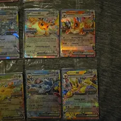 Prismatic Evolutions Complete Set Of 9 Eeveeloution Ex Cards Regular Stamped - Image 5