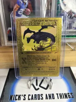 Ultra Rare Shining Charizard 1st Edition 107/105 Gold Foil Pokemon Card - Image 1