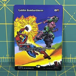Goblin Bombardment Borderless Regular MTG Marvel's Spider-Man Non Foil Mythic M - Image 1