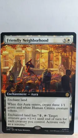 Friendly Neighborhood Non-Foil Extended Art Rare [NM] - MTG SPM - Image 1