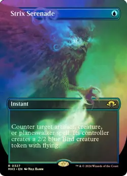 Strix Serenade FOIL BORDERLESS - 0327 - Rare - Modern Horizons 3 MH3 MTG - Image 1
