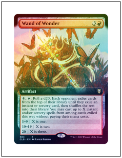 1x Wand of Wonder, Extended Art Foil, Magic MTG NM - Image 1