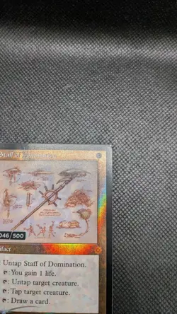 Staff Of Domination - Magic The Gathering - Serialized (046/500) Schematic #119 - Image 3