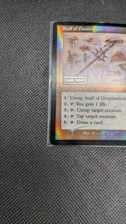 Staff Of Domination - Magic The Gathering - Serialized (046/500) Schematic #119 - Image 5