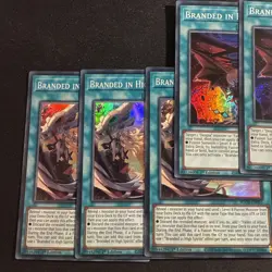 YUGIOH BRANDED IN RED & BRANDED IN HIGH SPIRITS BODE-EN057 BODE-EN055 X3 - Image 2