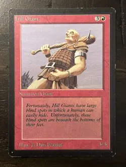 Hill Giant LP Beta MTG Magic the Gathering - Image 1