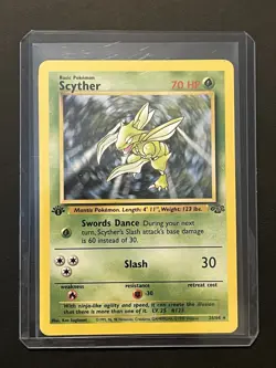 Pokemon Jungle Set 1st Edition Scyther 26/64 LP-MP - Image 3