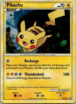 Pokemon Pikachu HGSS03 Promo LP Lot of 7 - Image 5
