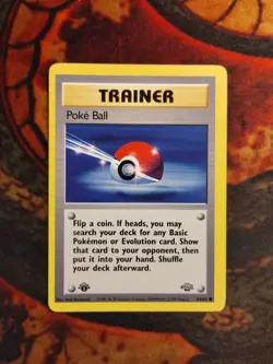 Poke Ball 64/64 1st Edition Regular Non Holo WoTC Pokemon Jungle Set English - Image 1
