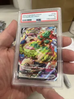 2020 POKEMON SWORD & SHIELD #142 FULL ART/SNORLAX VMAX PSA 10 - Image 1