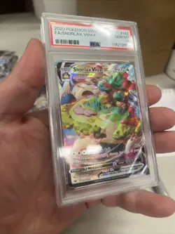 2020 POKEMON SWORD & SHIELD #142 FULL ART/SNORLAX VMAX PSA 10 - Image 3