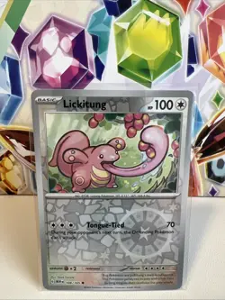 Lickitung 108/165 Reverse Holo Common - Pokemon 151 English Scarlet & Violet NM - Image 1