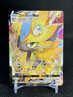 POKEMON ZERAORA VMAX GG42/GG70 CROWN ZENITH GALARIAN GALLERY ALT ART - NM - Image 1