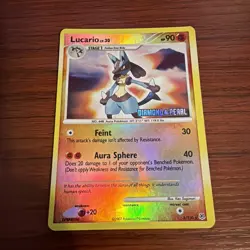 Lucario LV.30 6/130 Diamond & Pearl Reverse Holo Stamped Pokemon TCG - LP - Image 1