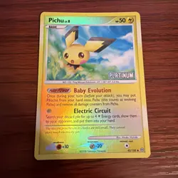Pokemon Pichu 45/100 Platinum Stamped Reverse Holo Uncommon - Image 1