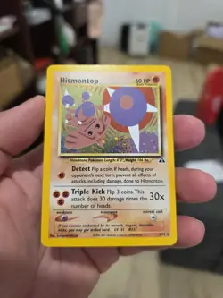 Hitmontop 3/75 Neo Discovery Holo Rare 2001 Pokemon EXC - Image 1