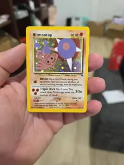 Hitmontop 3/75 Neo Discovery Holo Rare 2001 Pokemon EXC - Image 2