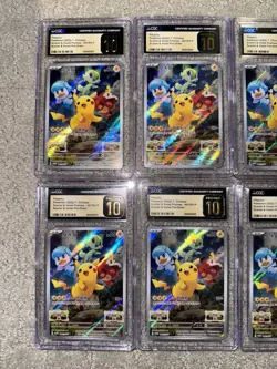 LOT OF 8 CGC PRISTINE 10s Pikachu - Pokemon(2022) T. Chinese S&V Promos-001/SV-P - Image 2